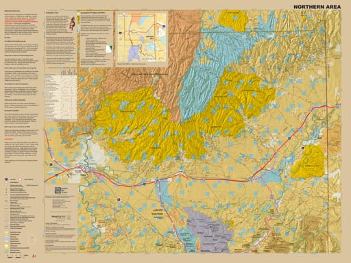 Visitor Map (northern part) of the BLM Moab Field Office area in Utah. Published by the Bureau of Land Management (BLM).