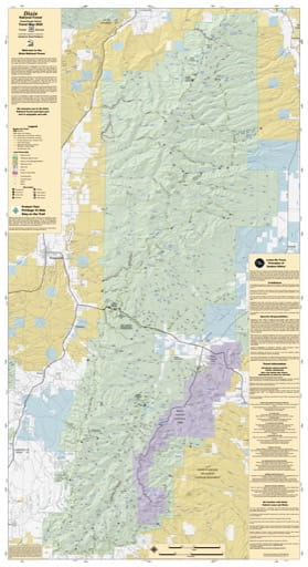 Motor Vehicle Travel Map (MVTM) of Powell Ranger District in Dixie National Forest (NF) in Utah. Published by the U.S. National Forest Service (USFS).