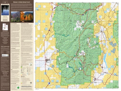 Motor Vehicle Travel Map (MVTM) of Beaver Ranger District in Fishlake National Forest (NF) in Utah. Published by the U.S. National Forest Service (USFS).