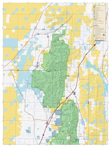 Motor Vehicle Travel Map (MVTM) of Fillmore Ranger District (North) in Fishlake National Forest (NF) in Utah. Published by the U.S. National Forest Service (USFS).