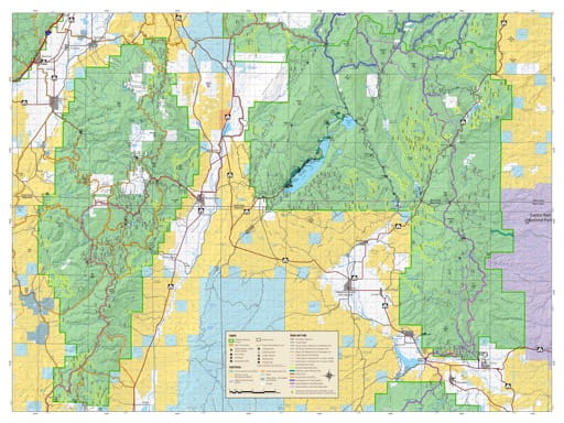 Motor Vehicle Travel Map (MVTM) of Fremont River Ranger District (North) in Fishlake National Forest (NF) in Utah. Published by the U.S. National Forest Service (USFS).