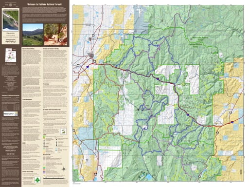 Motor Vehicle Travel Map (MVTM) of the Salina Section of Richfield Ranger District in Fishlake National Forest (NF) in Utah. Published by the U.S. National Forest Service (USFS).