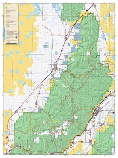 Motor Vehicle Travel Map (MVTM) of Fillmore Ranger District (South) in Fishlake National Forest (NF) in Utah. Published by the U.S. National Forest Service (USFS).