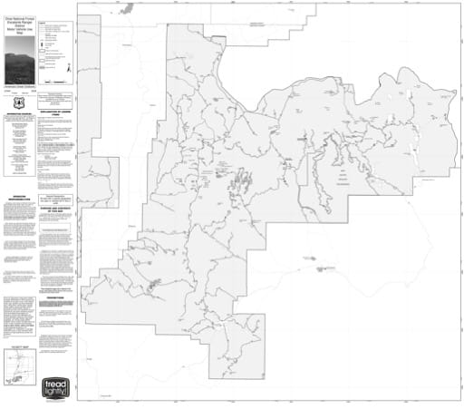 Motor Vehicle Use Map (MVUM) of Escalante Ranger District in Dixie National Forest (NF) in Utah. Published by the U.S. Forest Service (USFS).