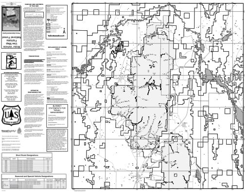 Motor Vehicle Use Map (MVUM) of Fillmore Ranger District (North) in Fishlake National Forest (NF) in Utah. Published by the U.S. National Forest Service (USFS).