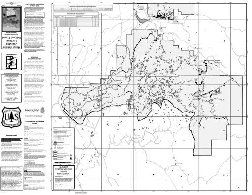 Motor Vehicle Use Map (MVUM) of Fremont River Ranger District (South) in Fishlake National Forest (NF) in Utah. Published by the U.S. National Forest Service (USFS).