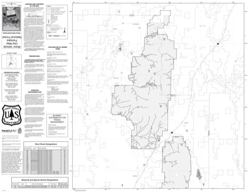 Motor Vehicle Use Map (MVUM) of Fillmore Ranger District (North) in Fishlake National Forest (NF) in Utah. Published by the U.S. National Forest Service (USFS).