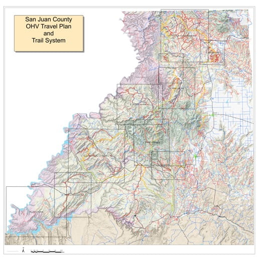 San Juan County Utah Map San Juan County Ohv - Ohv Travel Plan And Trails