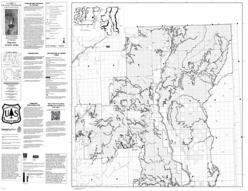 Motor Vehicle Use Map (MVUM) of Northeast Area of Colville National Forest (NF) in Washington. Published by the U.S. Forest Service (USFS).