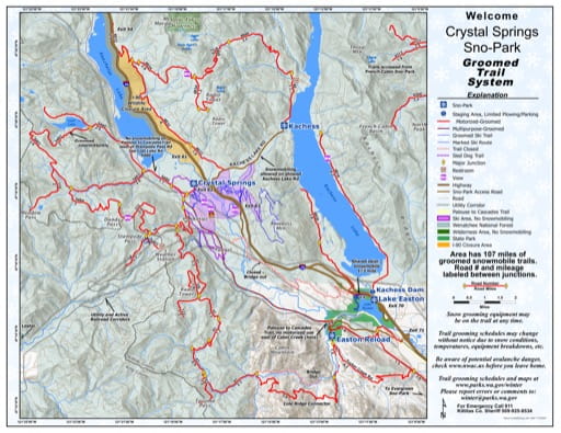 Crystal Springs Sno Park Groomed Trail System   Wa Snsp Crsp 01 Mappreview 