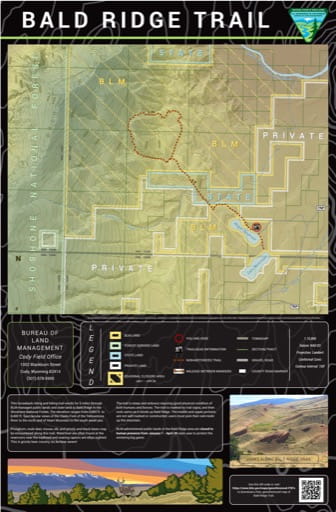 map of Bald Ridge - Trail Map