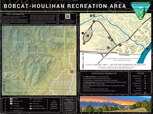 map of Bobcat Houlihan - Trail and Recreation Map