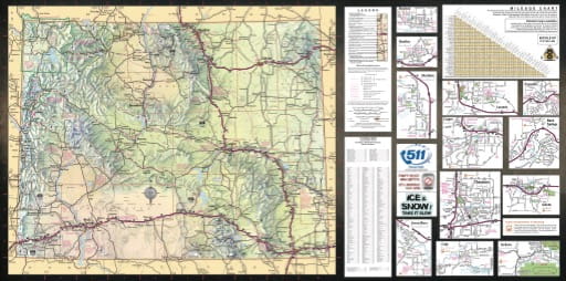 map of Wyoming State - Wyoming State Map
