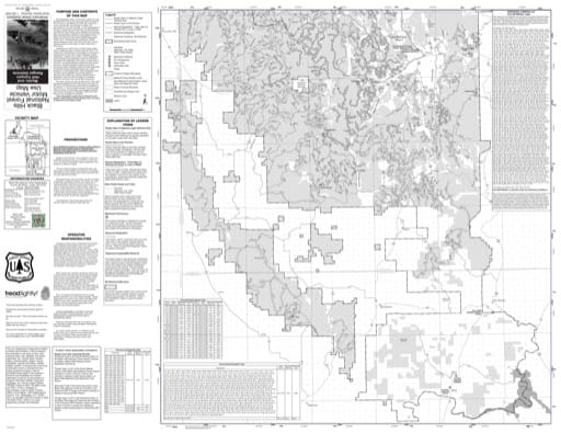 Motor Vehicle Use Map (MVUM) of Mystic and Hell Canyon Ranger Districts in Black Hills National Forest (NF) in South Dakota and Wyoming. Published by the U.S. Forest Service (USFS).