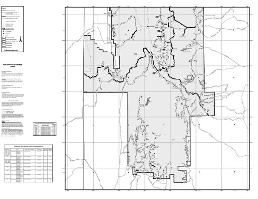 Motor Vehicle Use Map (MVUM) of Kemmerer Ranger District in Bridger-Teton National Forest (NF) in Wyoming. Published by the U.S. Forest Service (USFS).