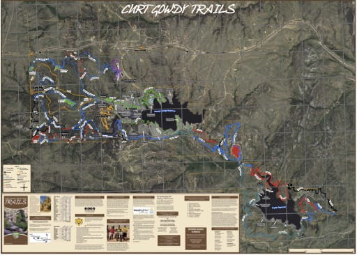 map of Curt Gowdy - Trails